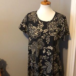 Lularoe Jessie Black with Cream new Size Large
